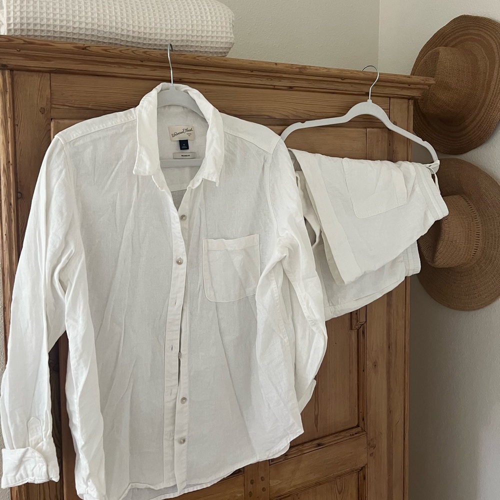 White Linen Set